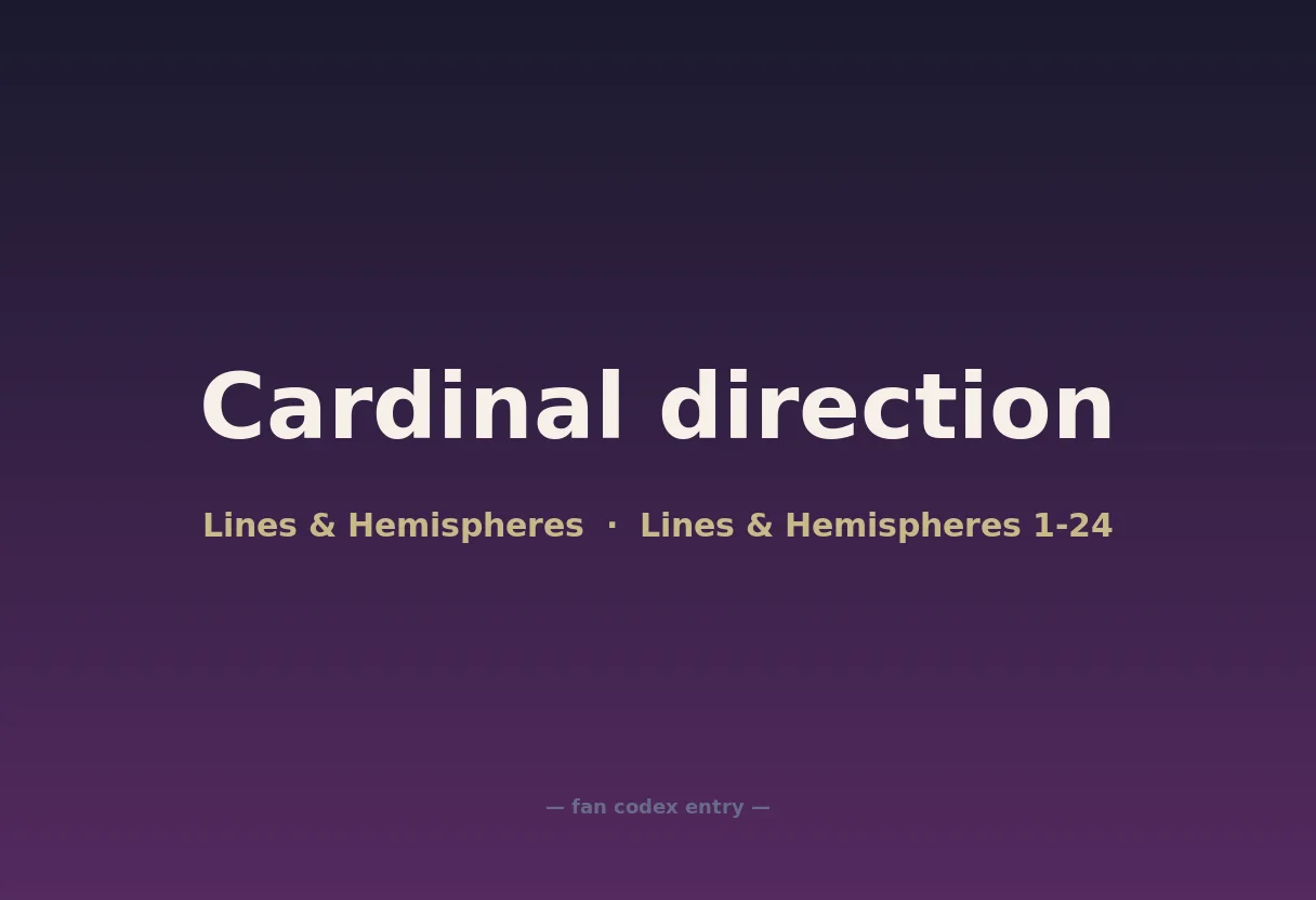 Cardinal direction