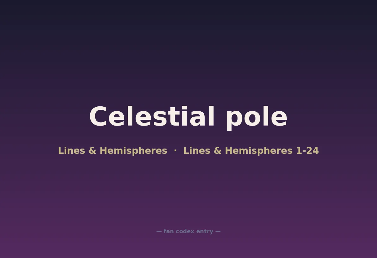 Celestial pole